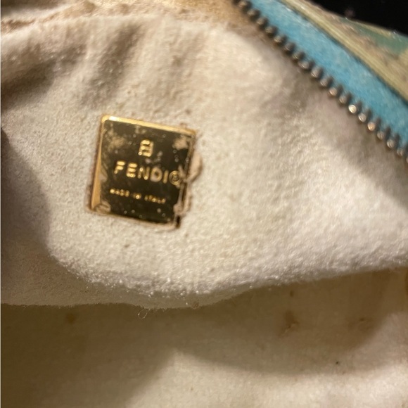 Fendi Grey and Light Blue Cosmetic Case - Picture 3 of 7